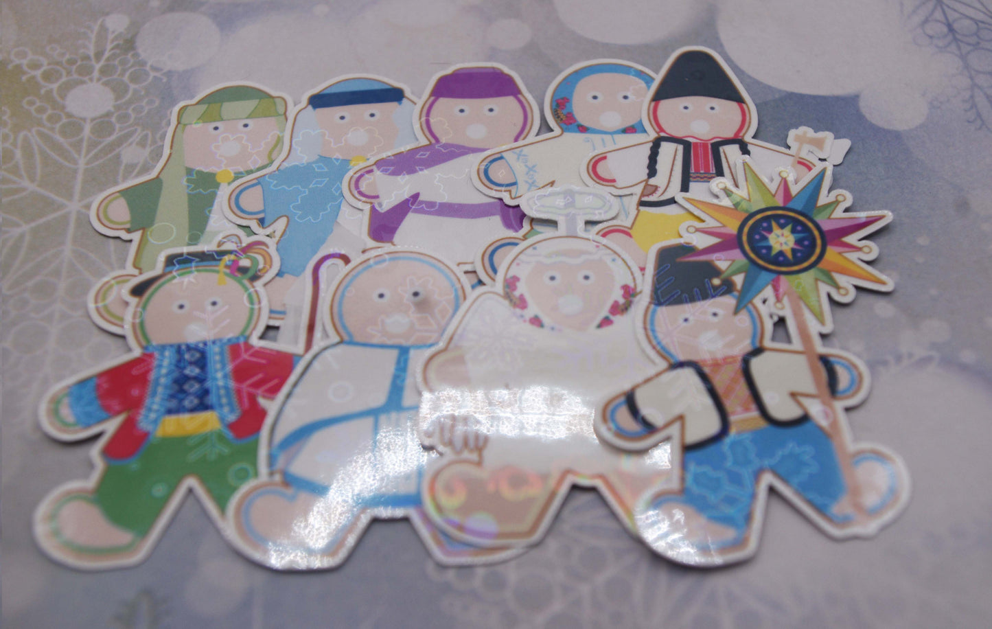 Ukrainian Gingerbread Carolers Sticker Pack 1