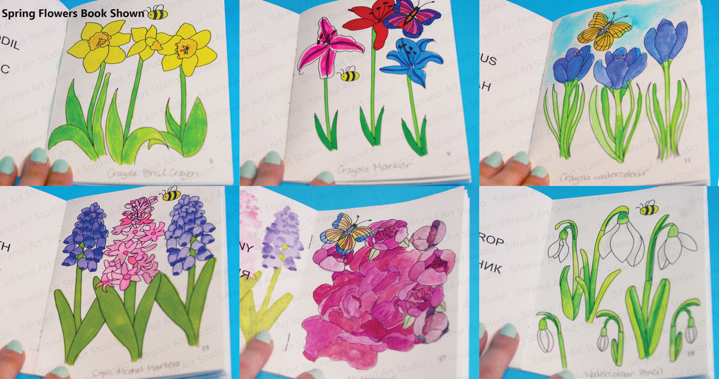 Little Colouring Books- Set of 8