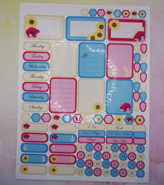 Bright Harvest Journal Sticker Set