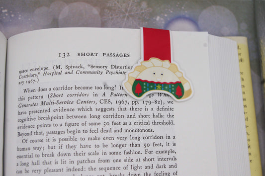 Festive Christmas Perogies Magnetic Bookmarks