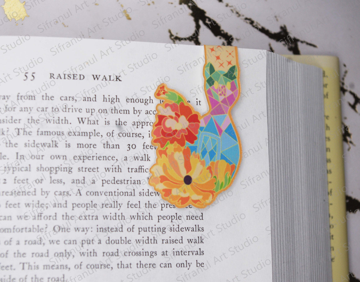 October Birthday Cat Magnetic Bookmark