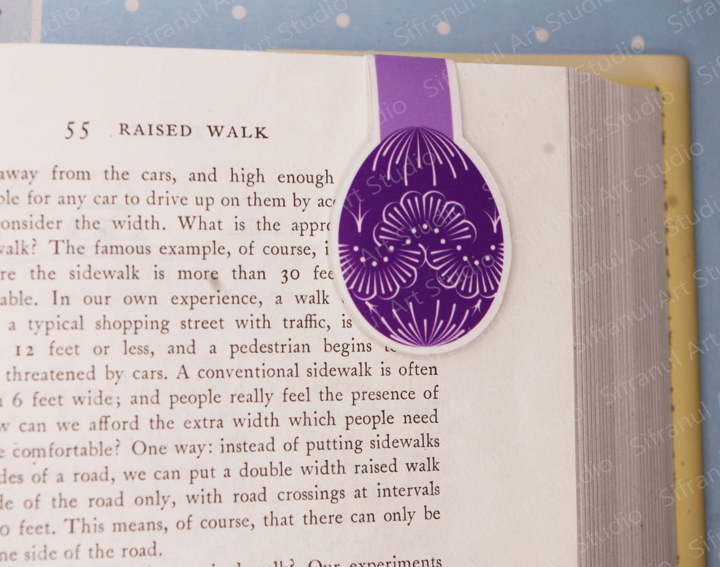 Dark Purple Spilka Magnetic Bookmark