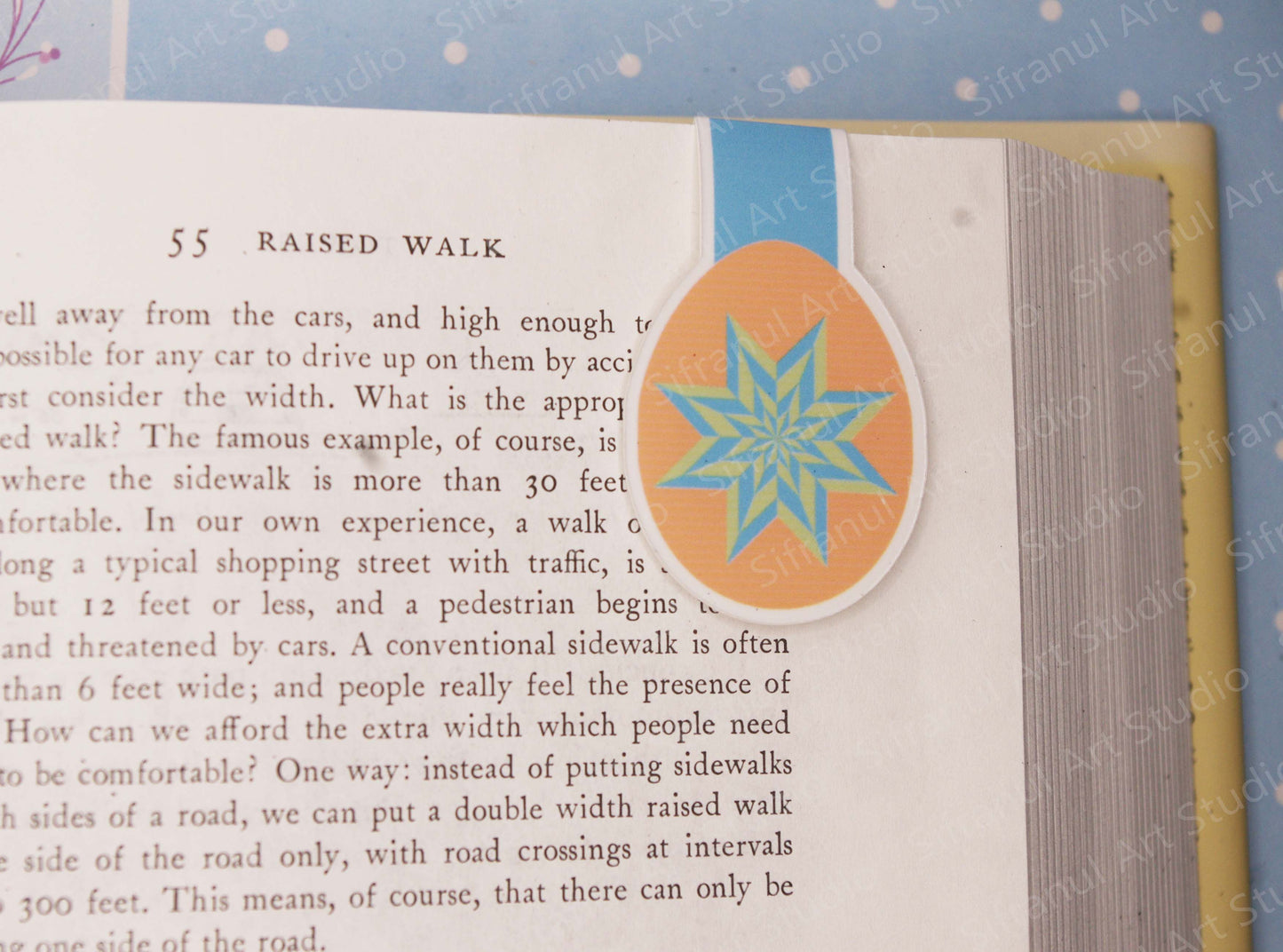 Blue & Green Star Magnetic Bookmark