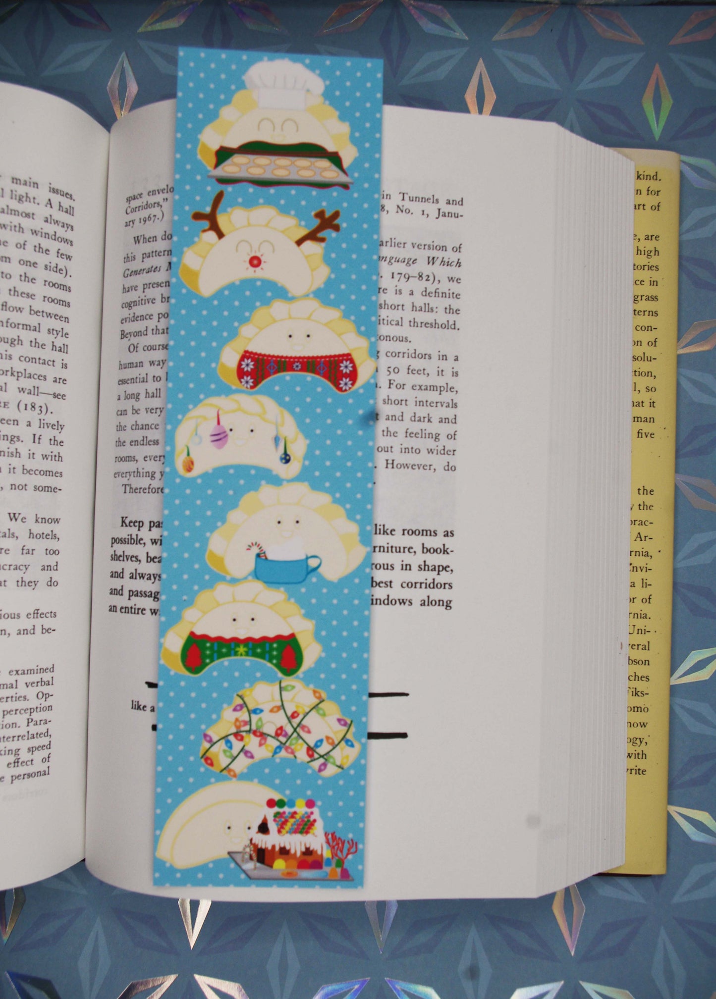 Festive Christmas Perogies Bookmark