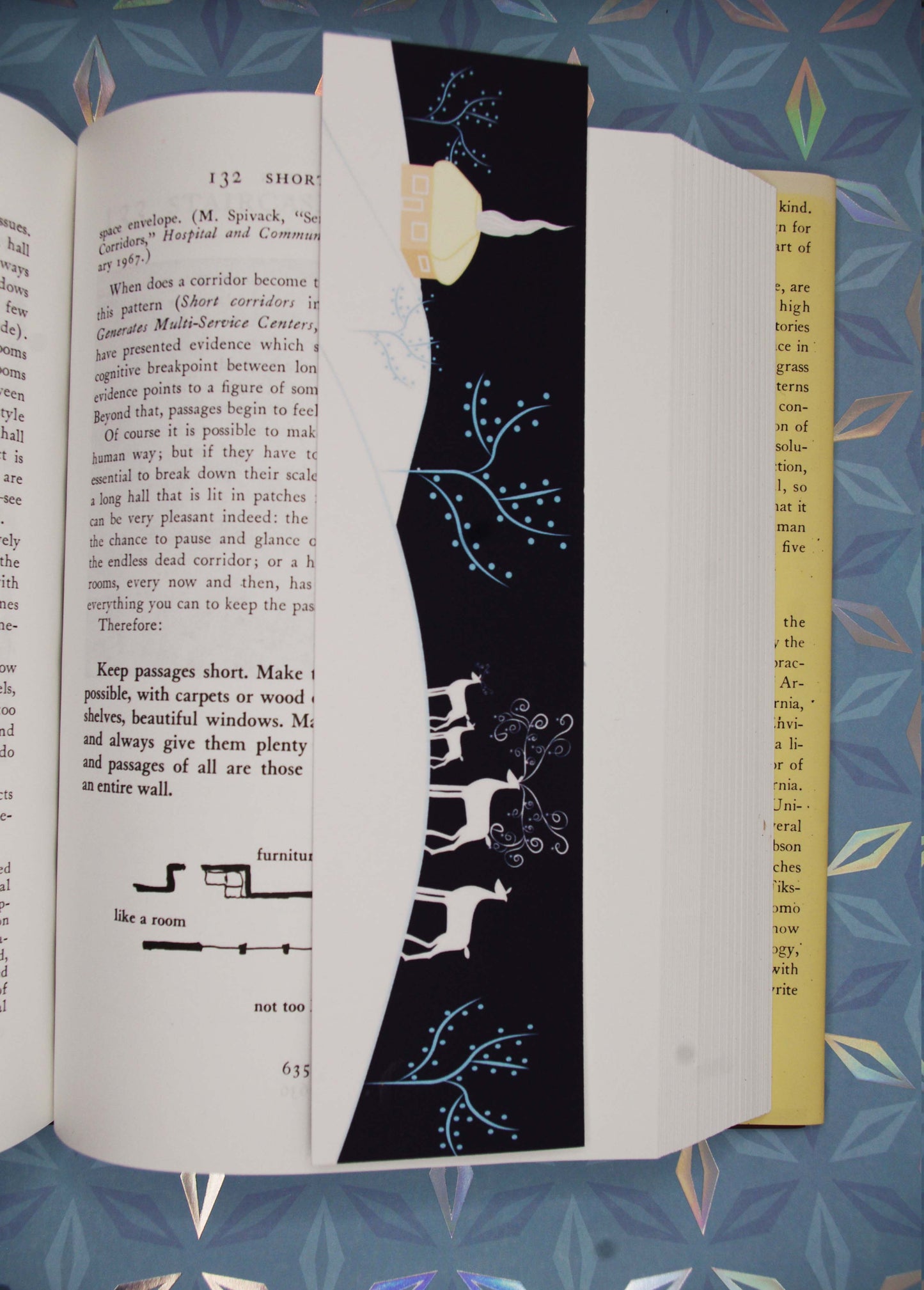 Deer in a Winter Landscape Bookmark