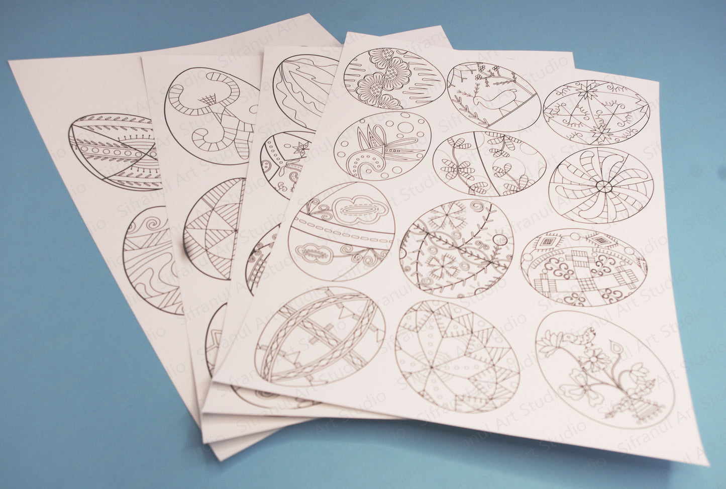 Traditional Ukrainian Pysanky Colouring Pack