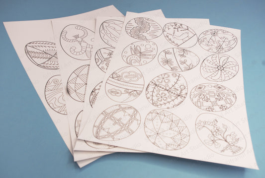 Traditional Ukrainian Pysanky Colouring Pack