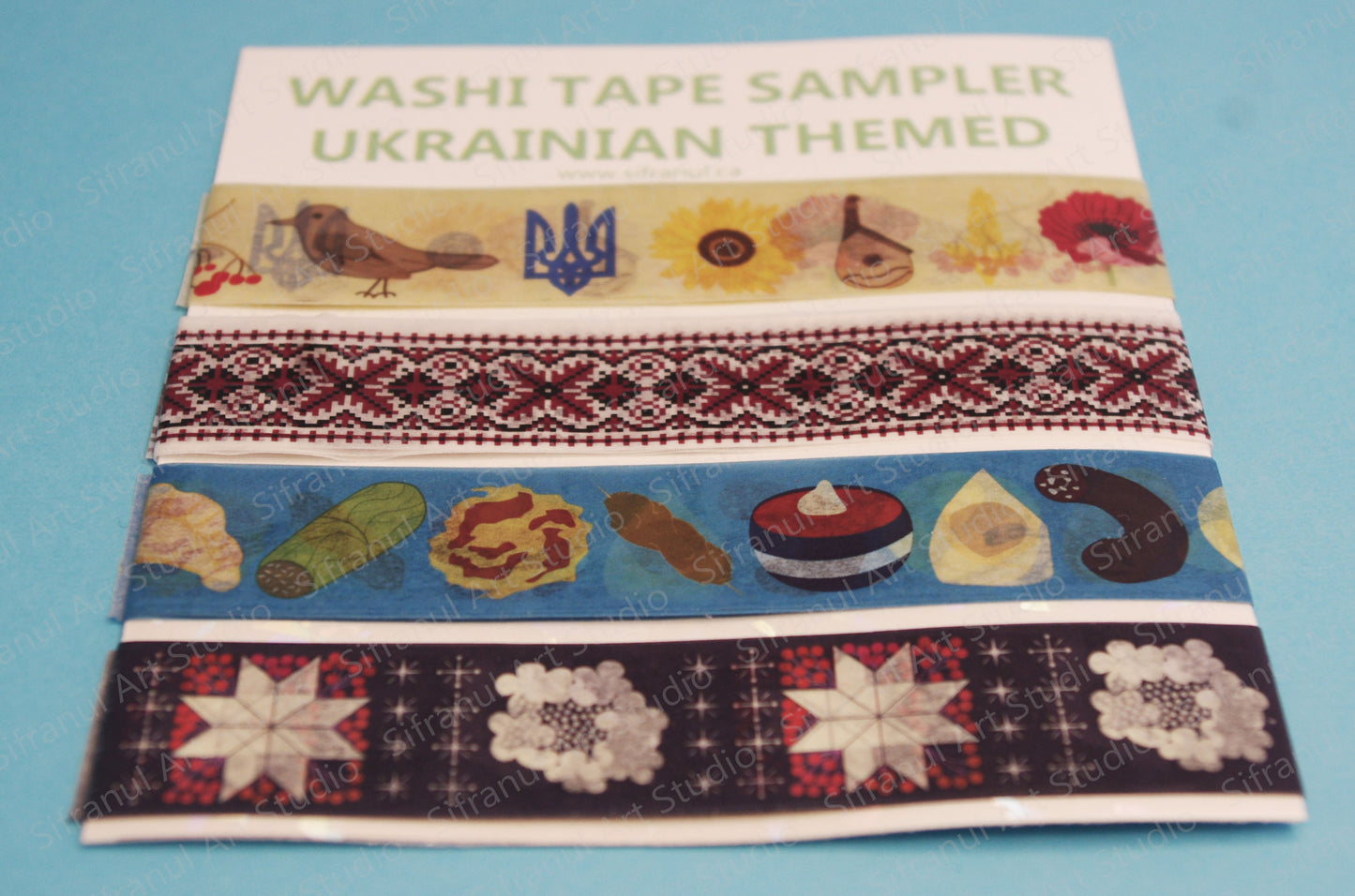 Ukrainian Theme Washi Tape Sampler