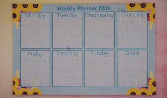 Bright Harvest Handmade Weekly Planner Mini