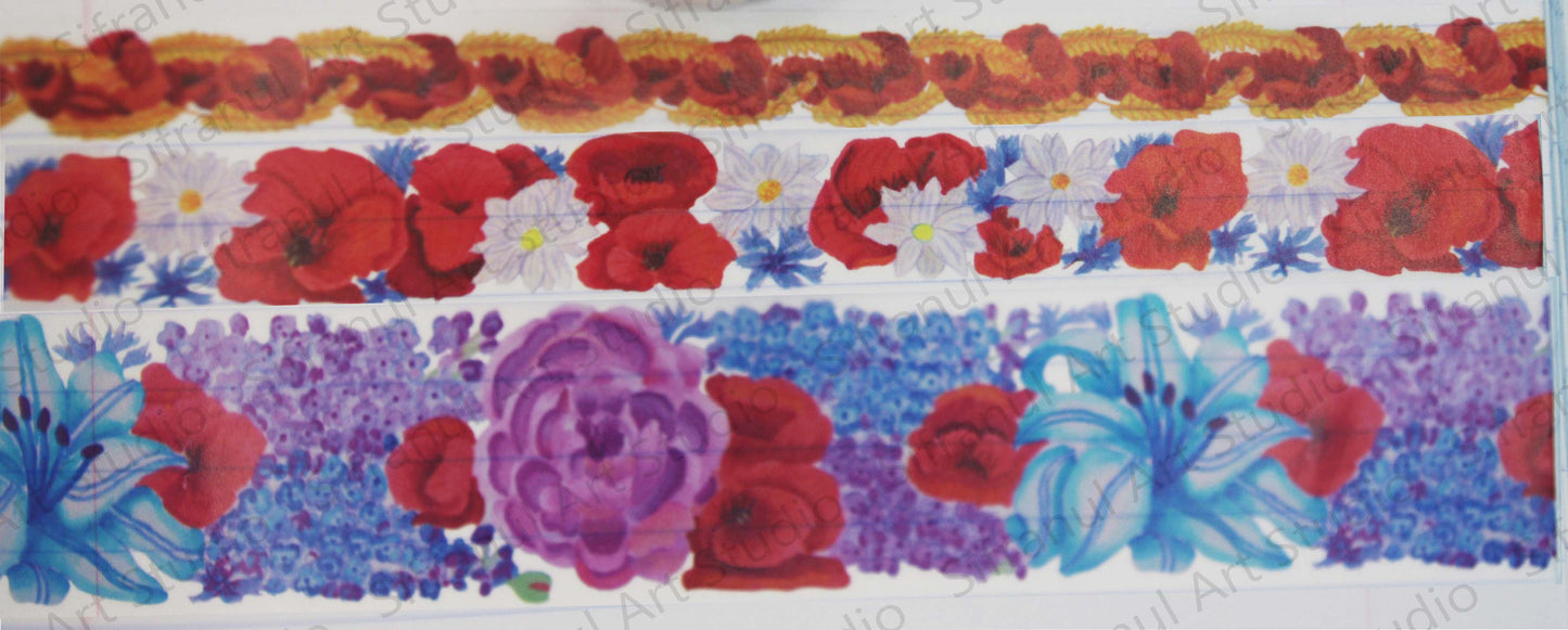 Ukrainian Florilegium Washi Tape Bundle