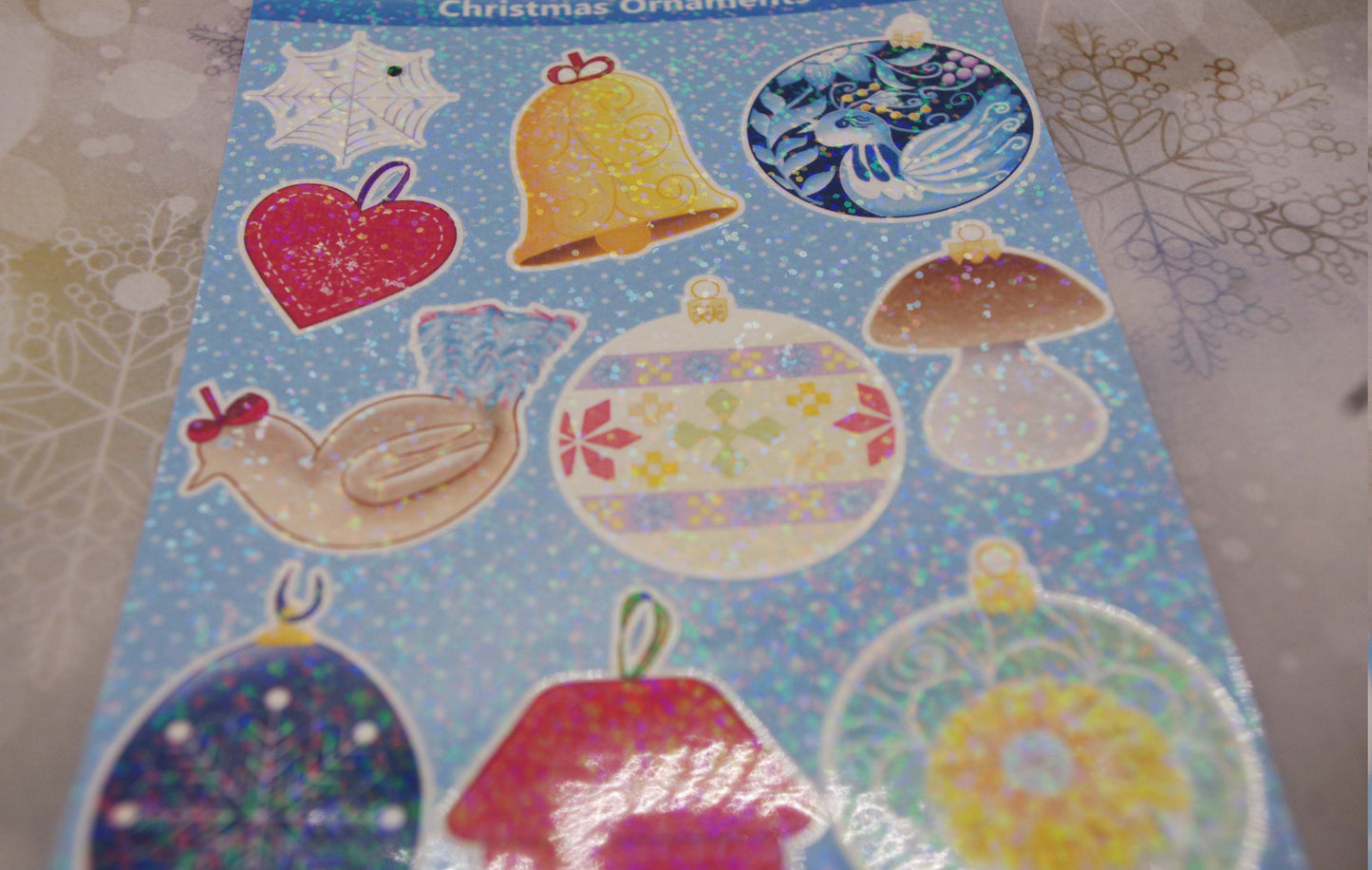 Christmas Ornaments Sticker Sheet