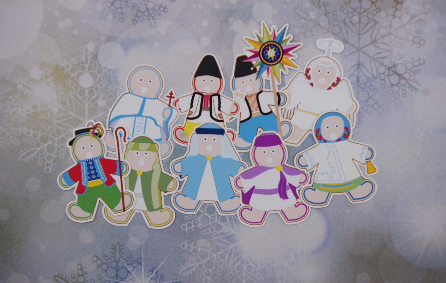 Ukrainian Gingerbread Carolers Sticker Pack 1