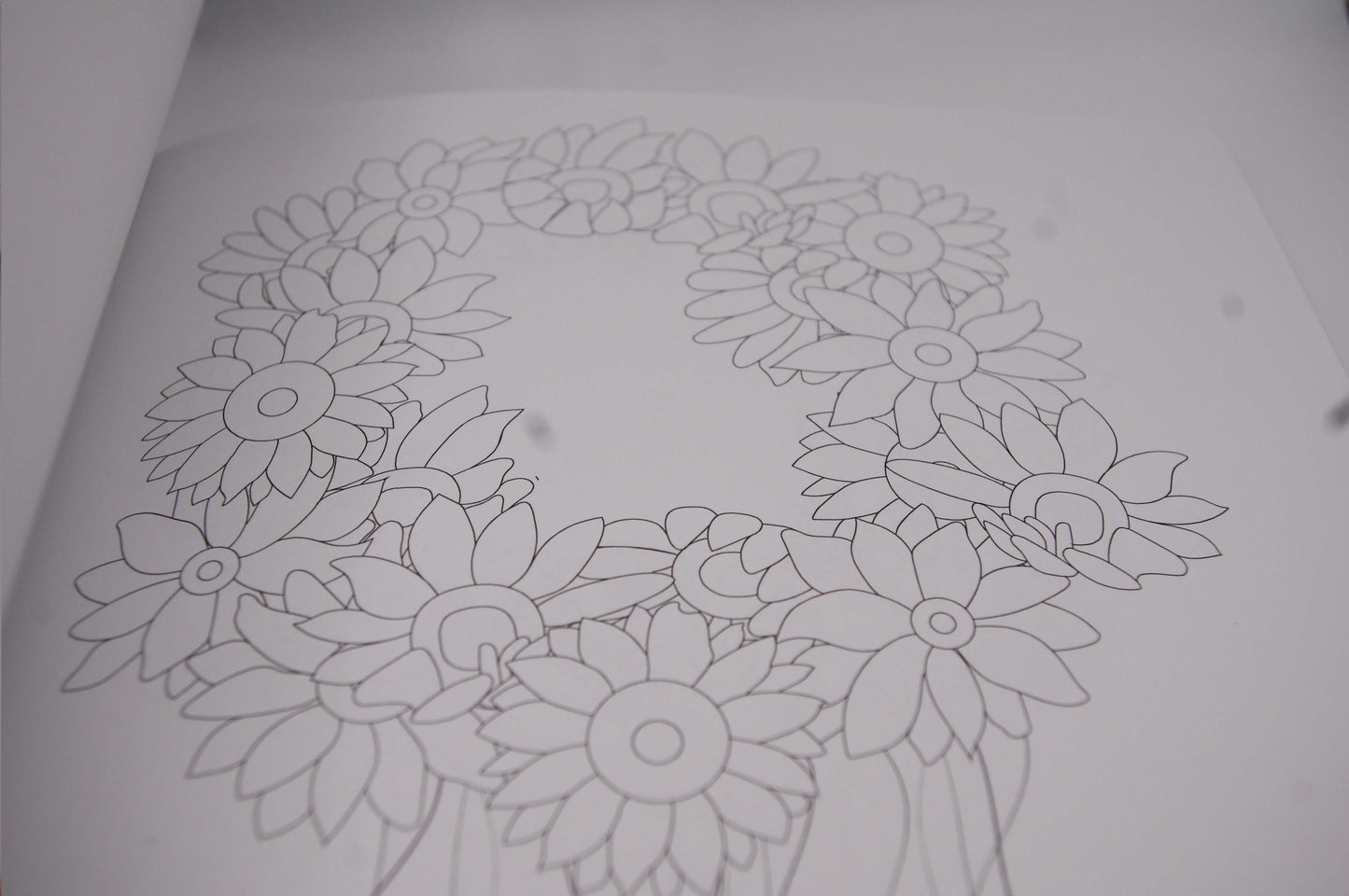 Wreath Colouring Book