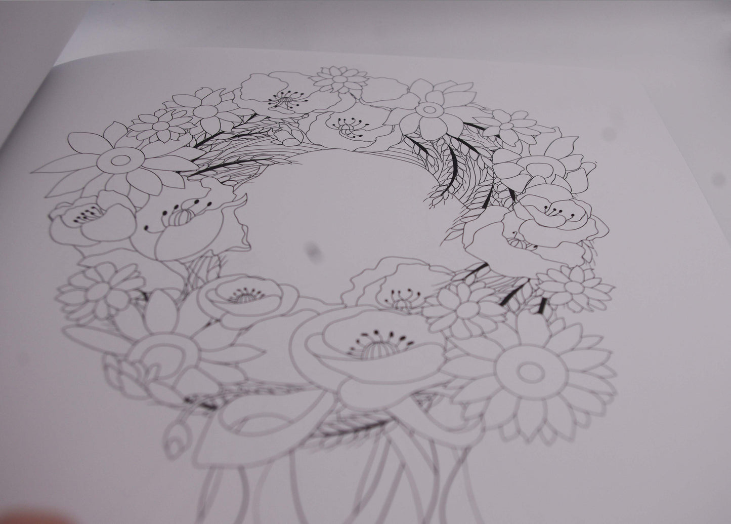 Wreath Colouring Book