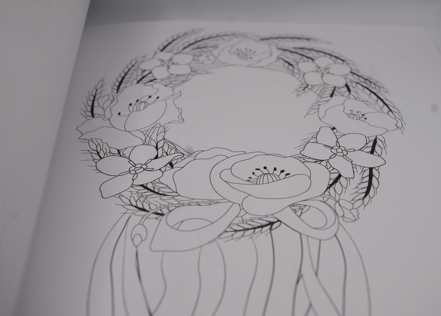 Wreath Colouring Book