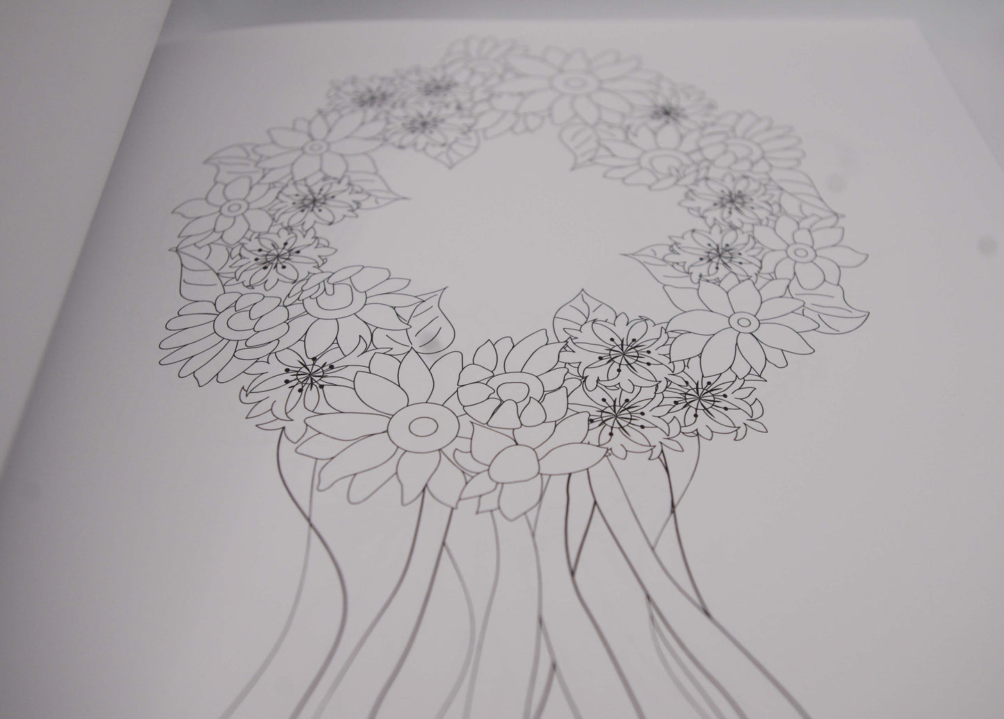 Wreath Colouring Book
