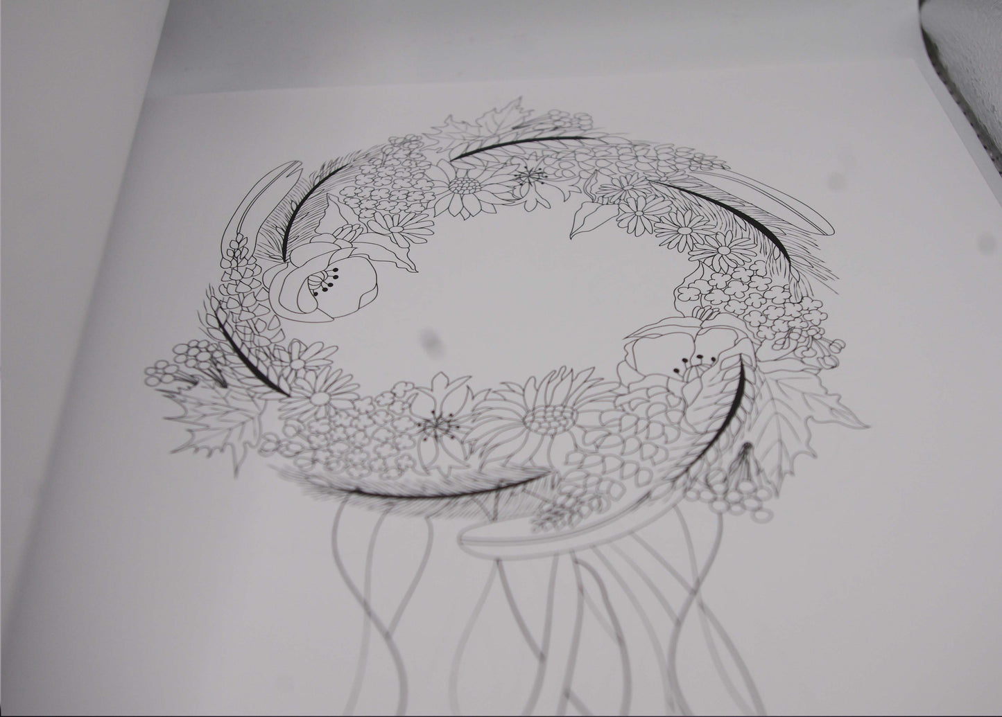 Wreath Colouring Book