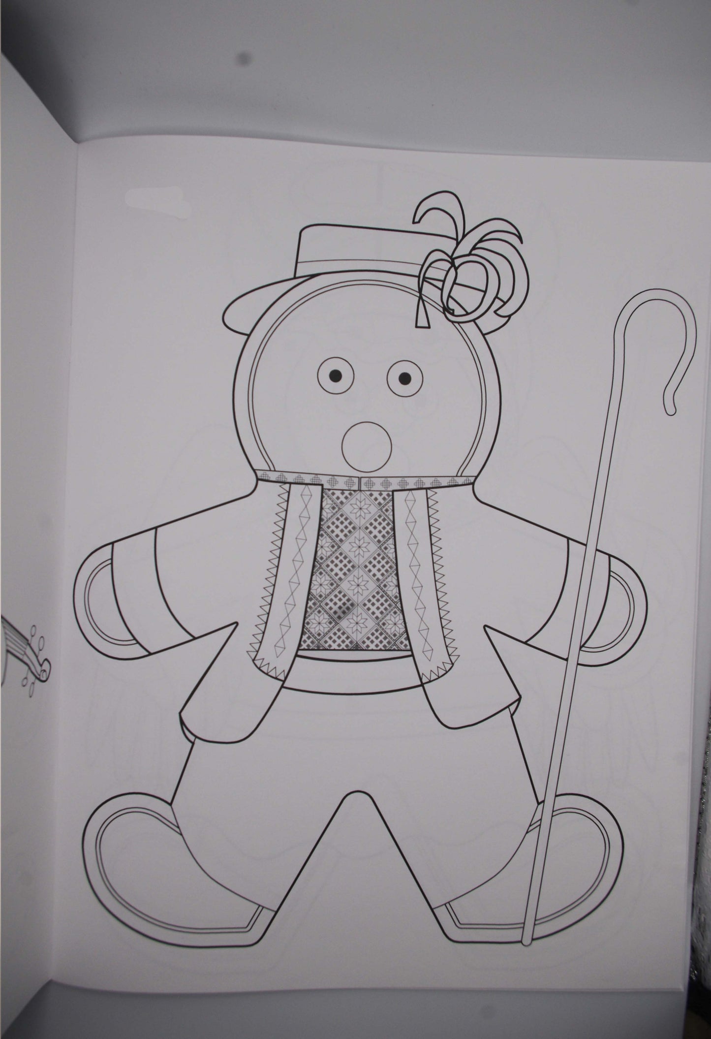 Ukrainian Gingerbread Caroler Colouring Book