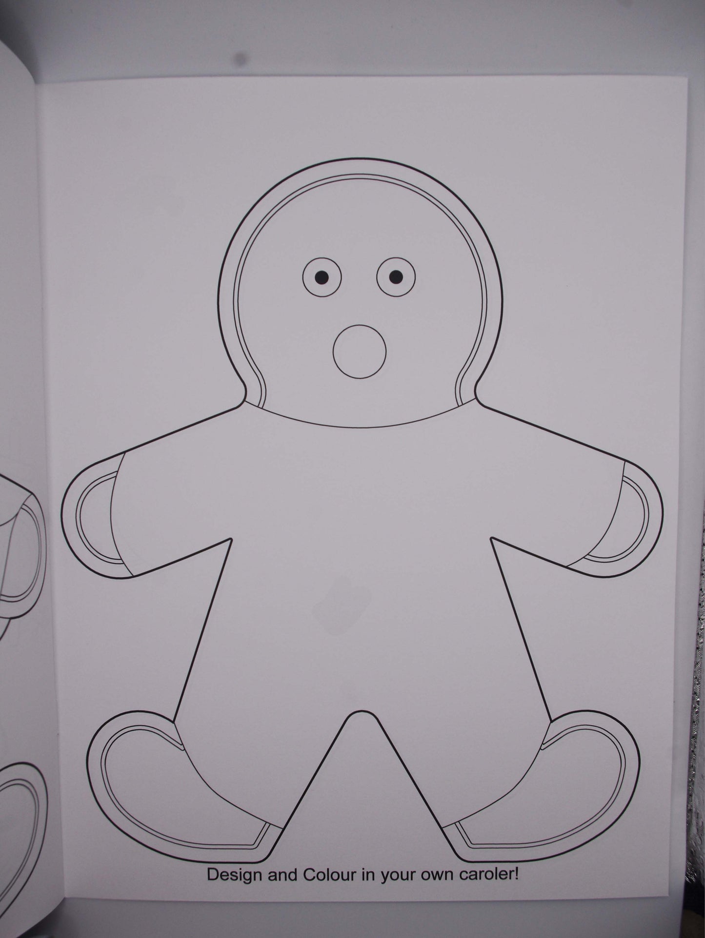 Ukrainian Gingerbread Caroler Colouring Book