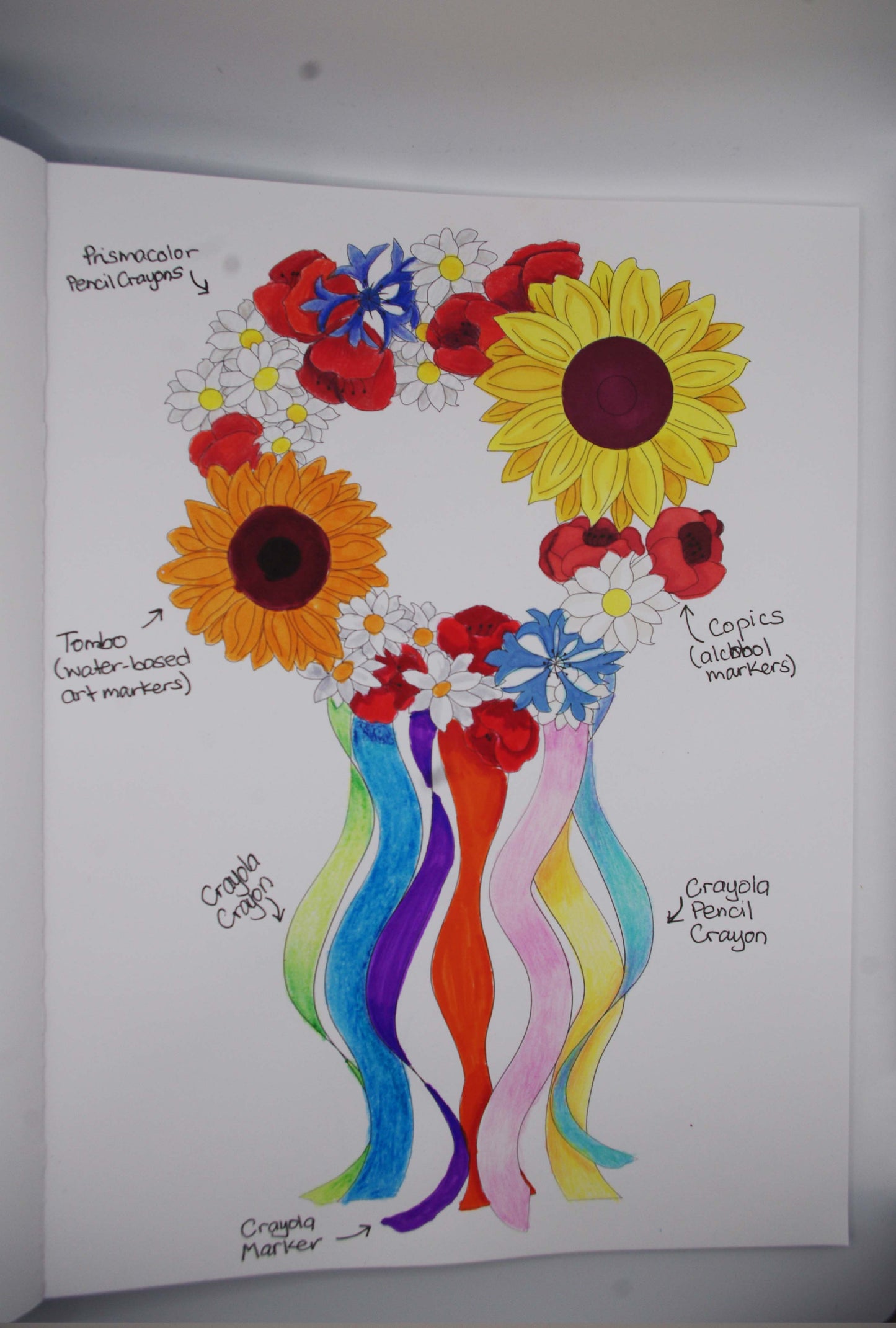 Wreath Colouring Book