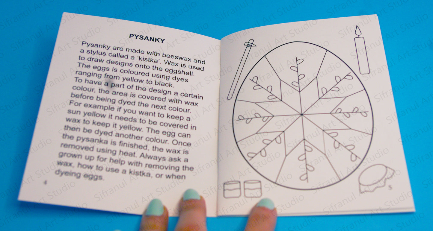 Easter Eggs in Ukraine Little Colouring Book