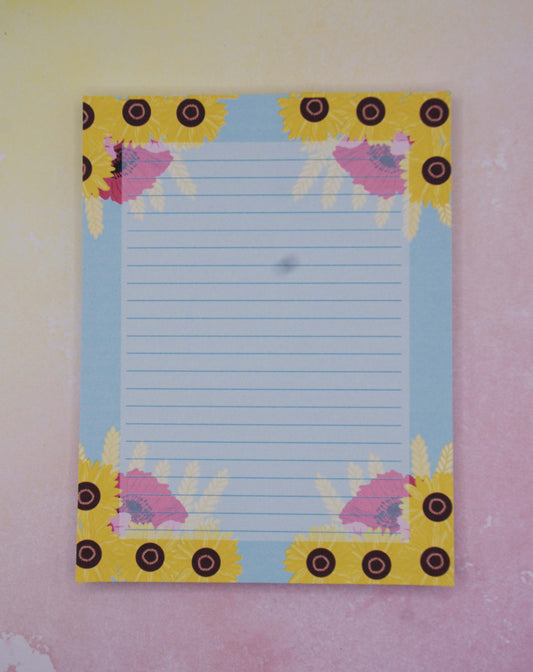 Bright Harvest Lined Handmade Notepads
