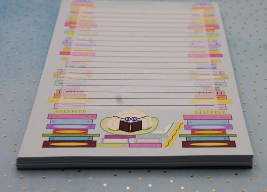 Reading Perogi Lined Handmade Notepad