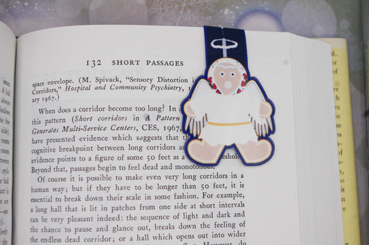 Ukrainian Gingerbread Caroler Magnetic Bookmarks