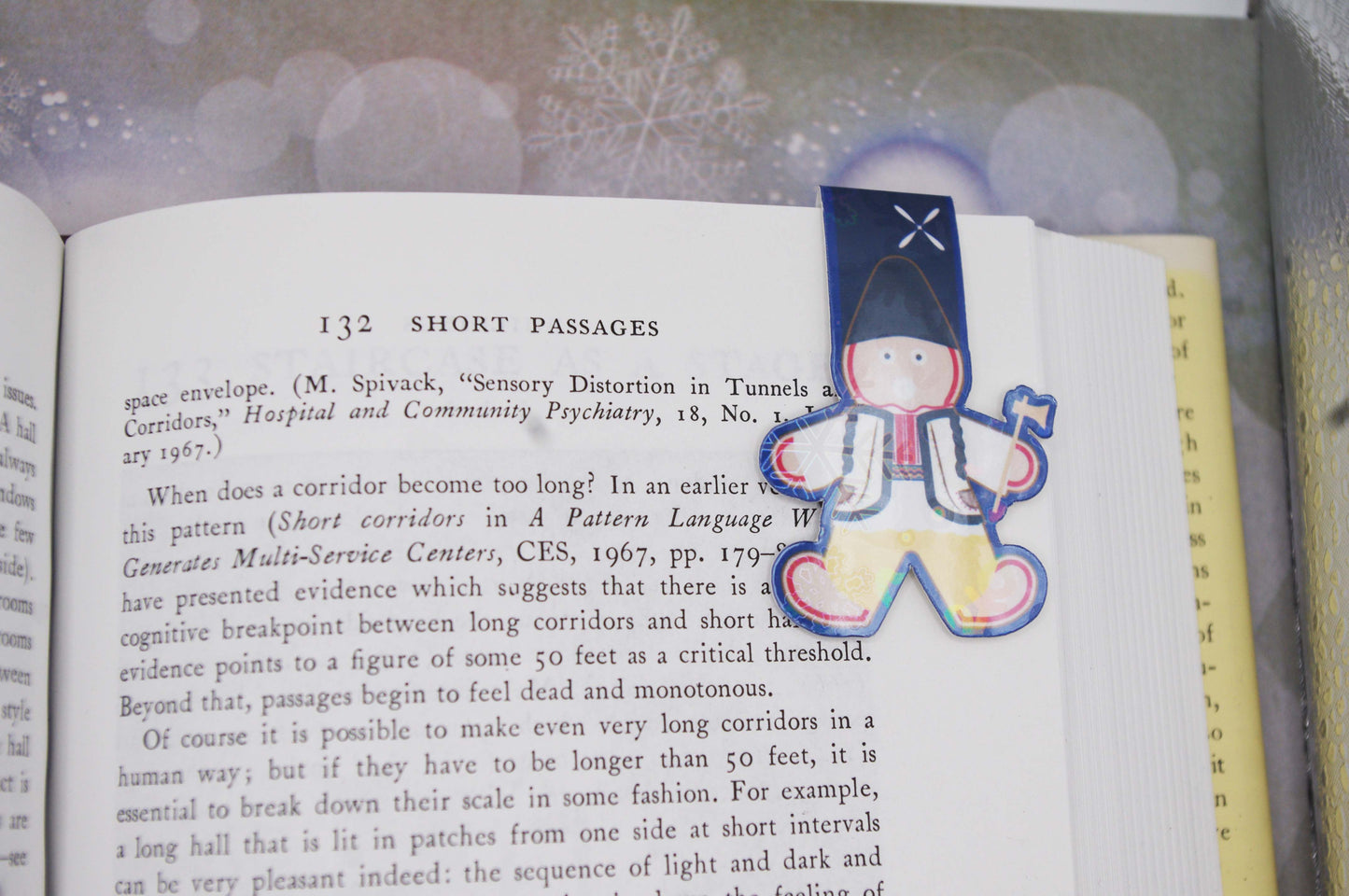 Ukrainian Gingerbread Caroler Magnetic Bookmarks
