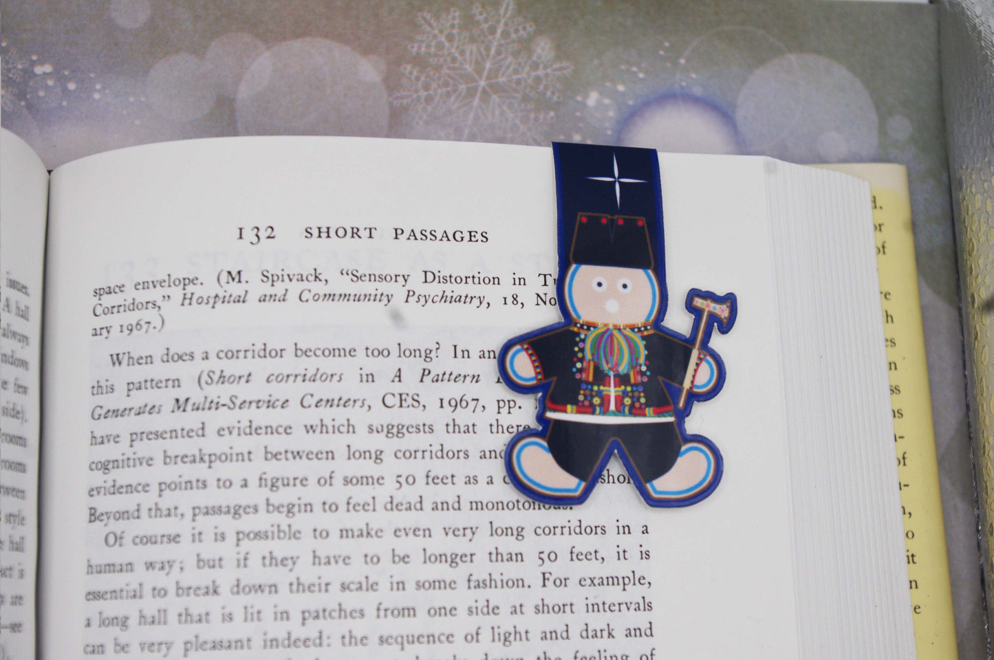 Ukrainian Gingerbread Caroler Magnetic Bookmarks