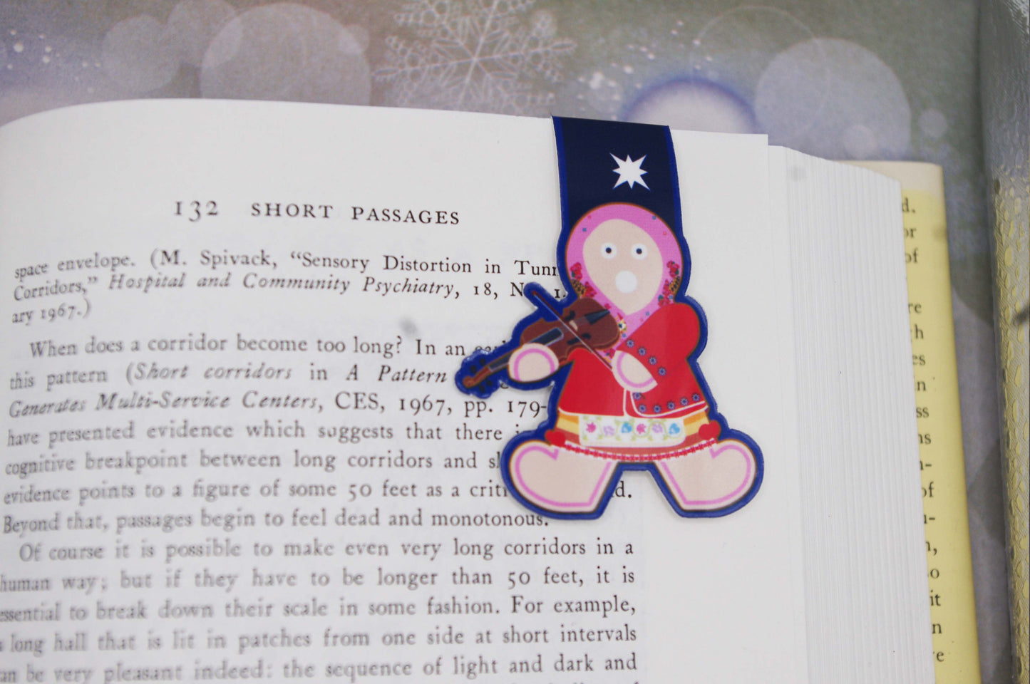 Ukrainian Gingerbread Caroler Magnetic Bookmarks