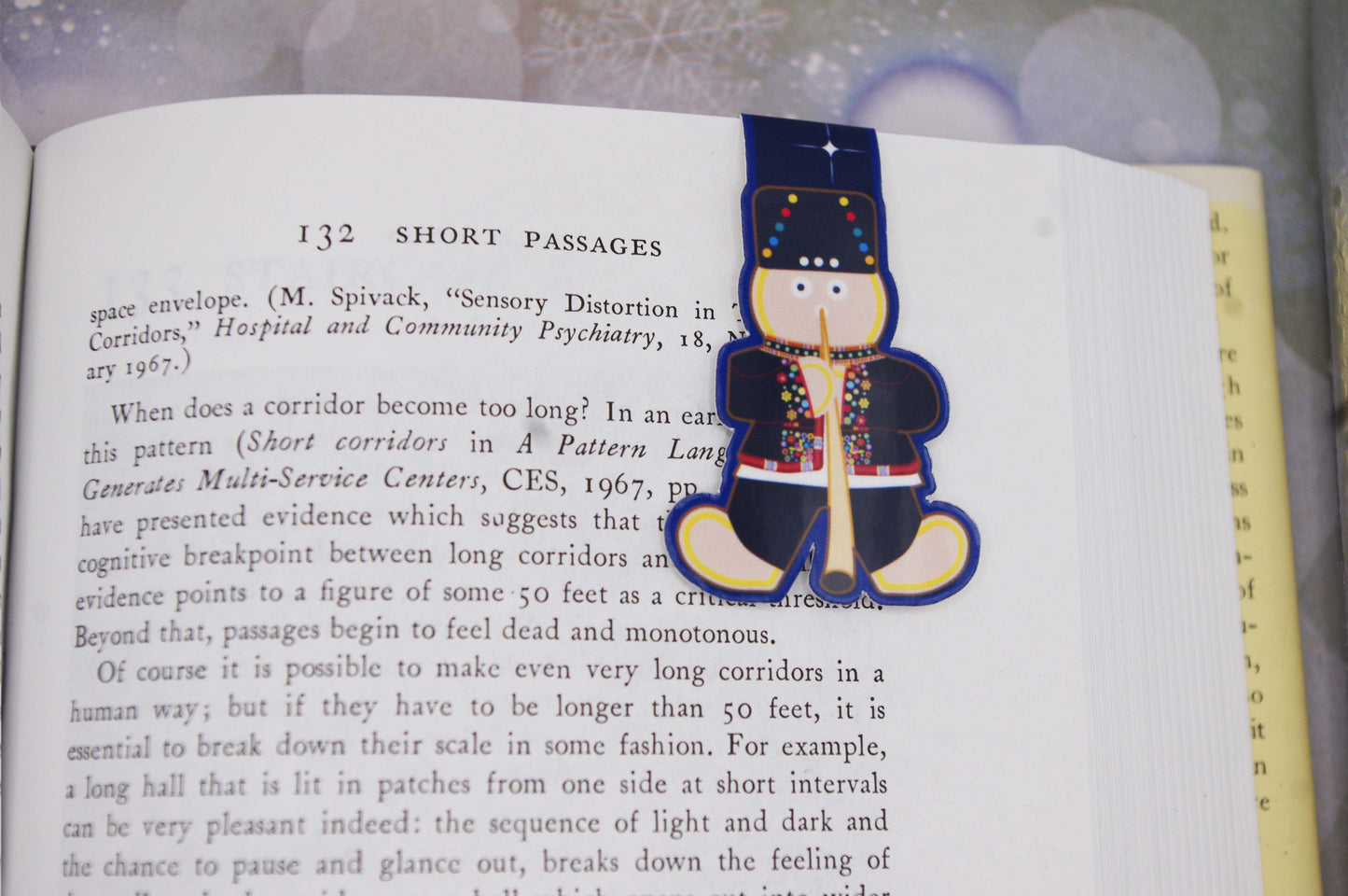 Ukrainian Gingerbread Caroler Magnetic Bookmarks