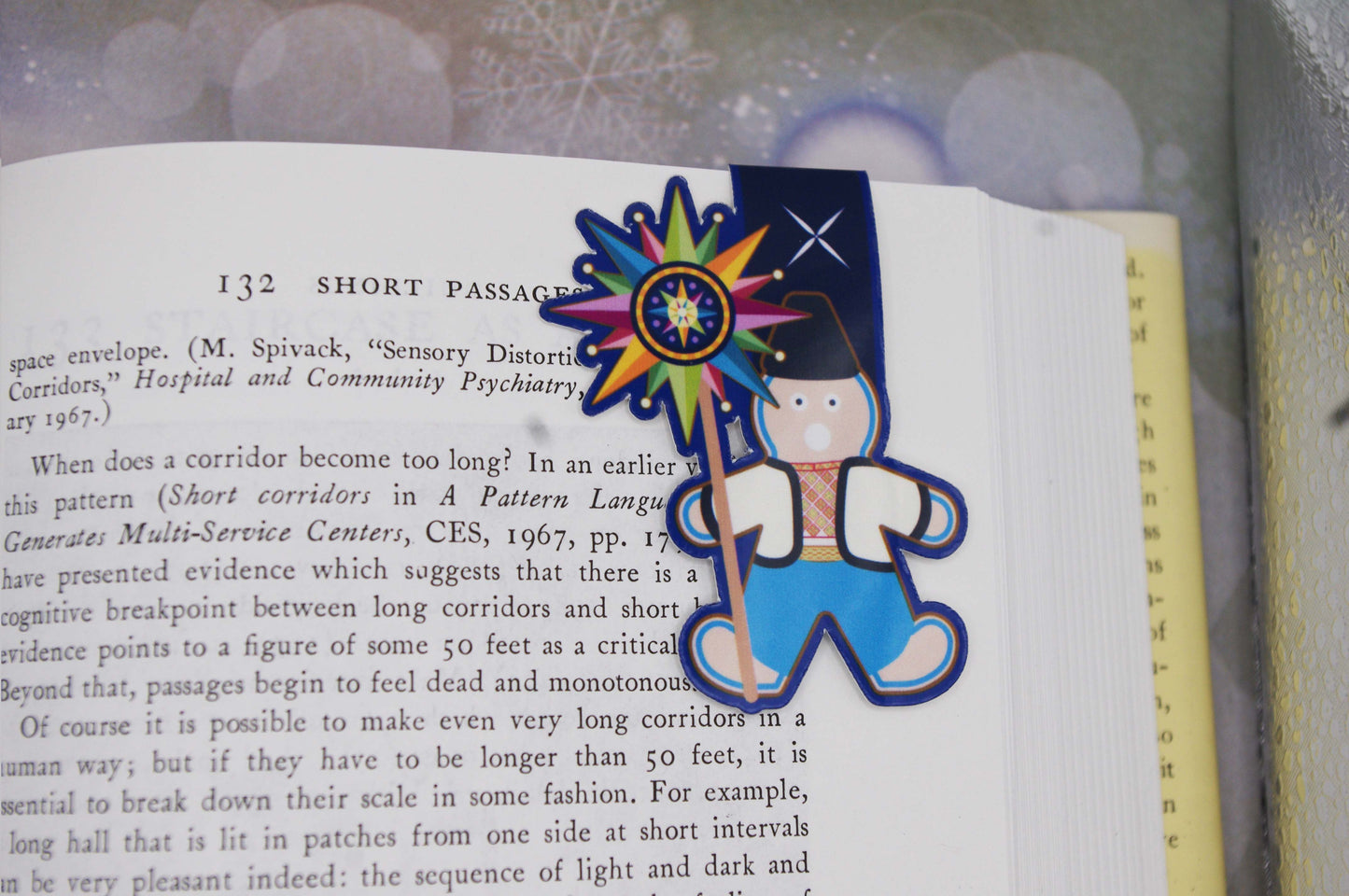 Ukrainian Gingerbread Caroler Magnetic Bookmarks