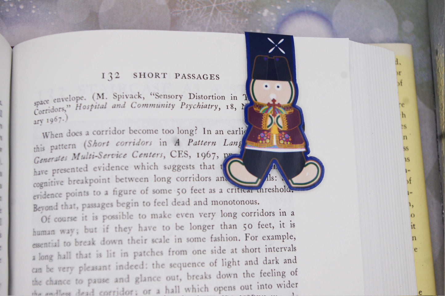 Ukrainian Gingerbread Caroler Magnetic Bookmarks