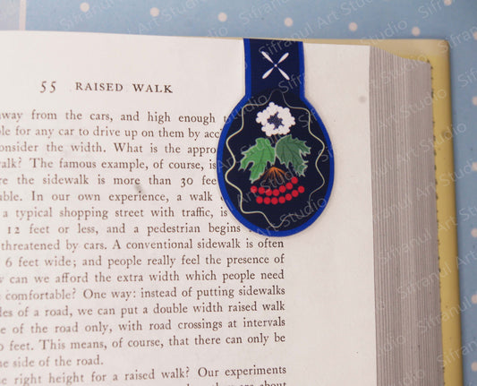 Midnight Florals- Kalyna Magnetic Bookmark