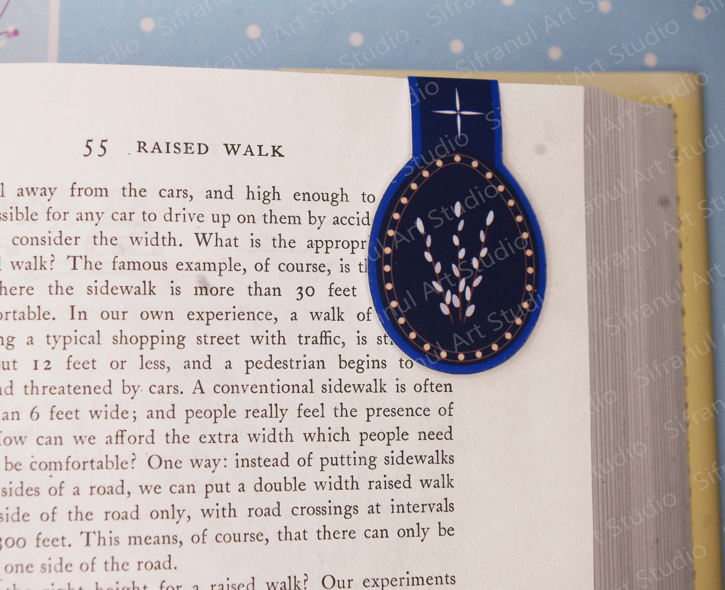 Midnight Florals- Loza (Willow Branch) Magnetic Bookmark