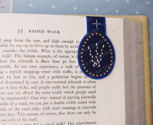 Midnight Florals- Loza (Willow Branch) Magnetic Bookmark