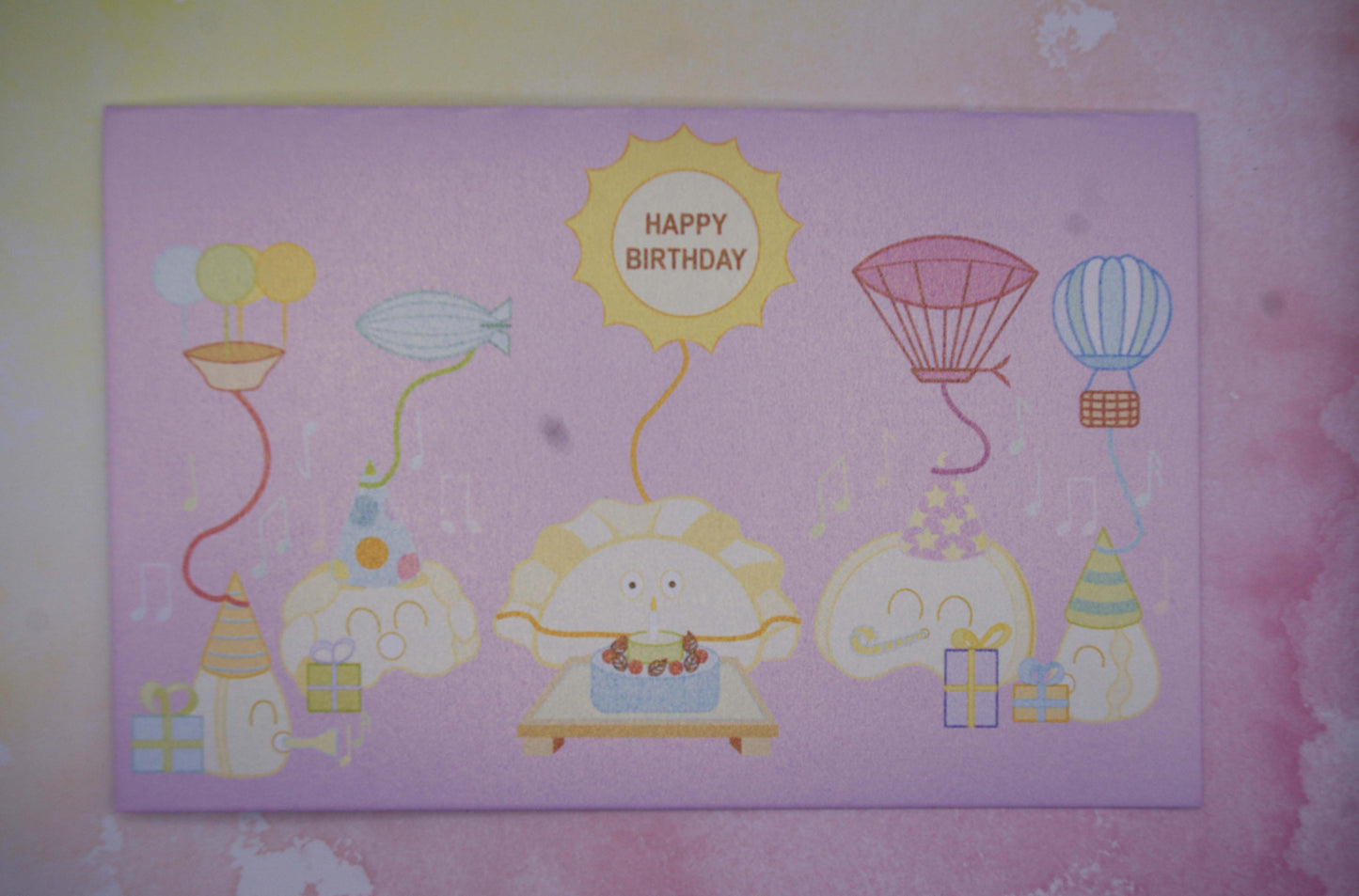 Perogi Birthday Card- Pink and Blue