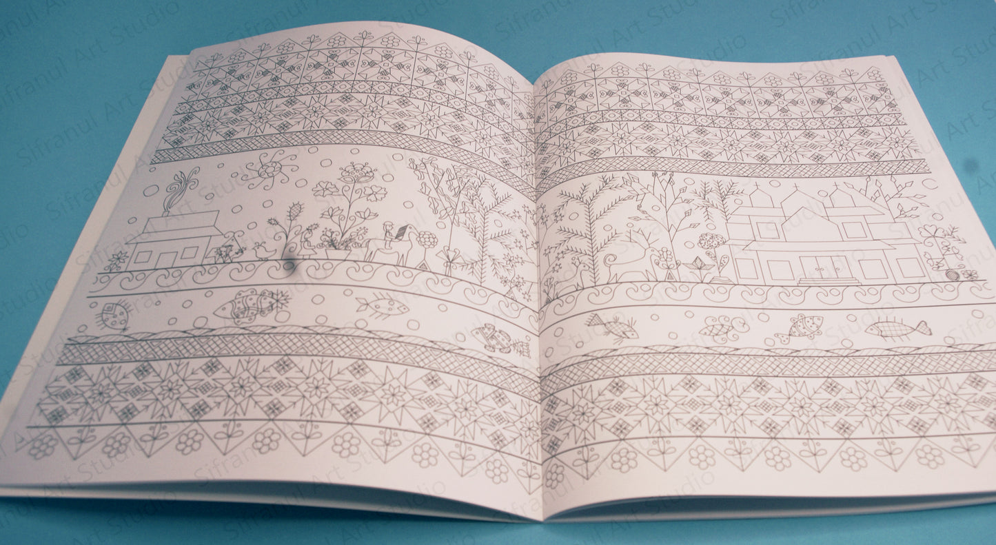 Traditional Ukrainian Pysanky Colouring and Activity Book