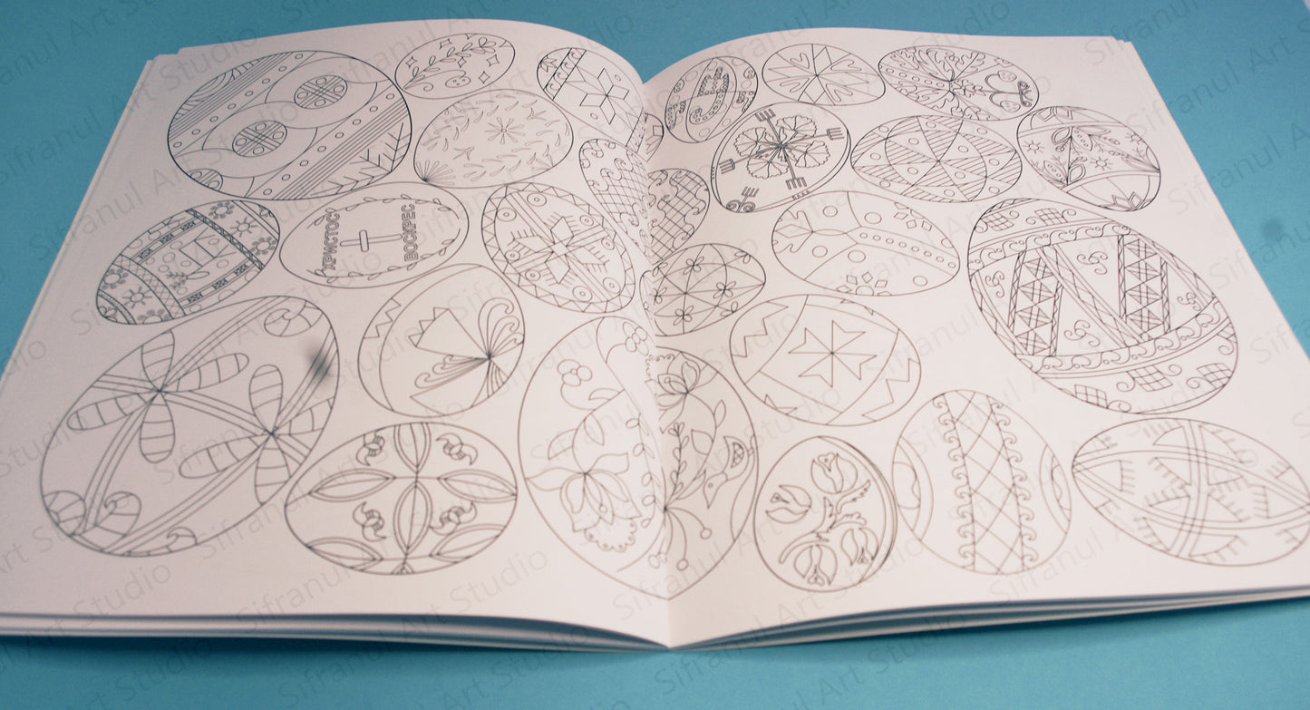 Traditional Ukrainian Pysanky Colouring and Activity Book