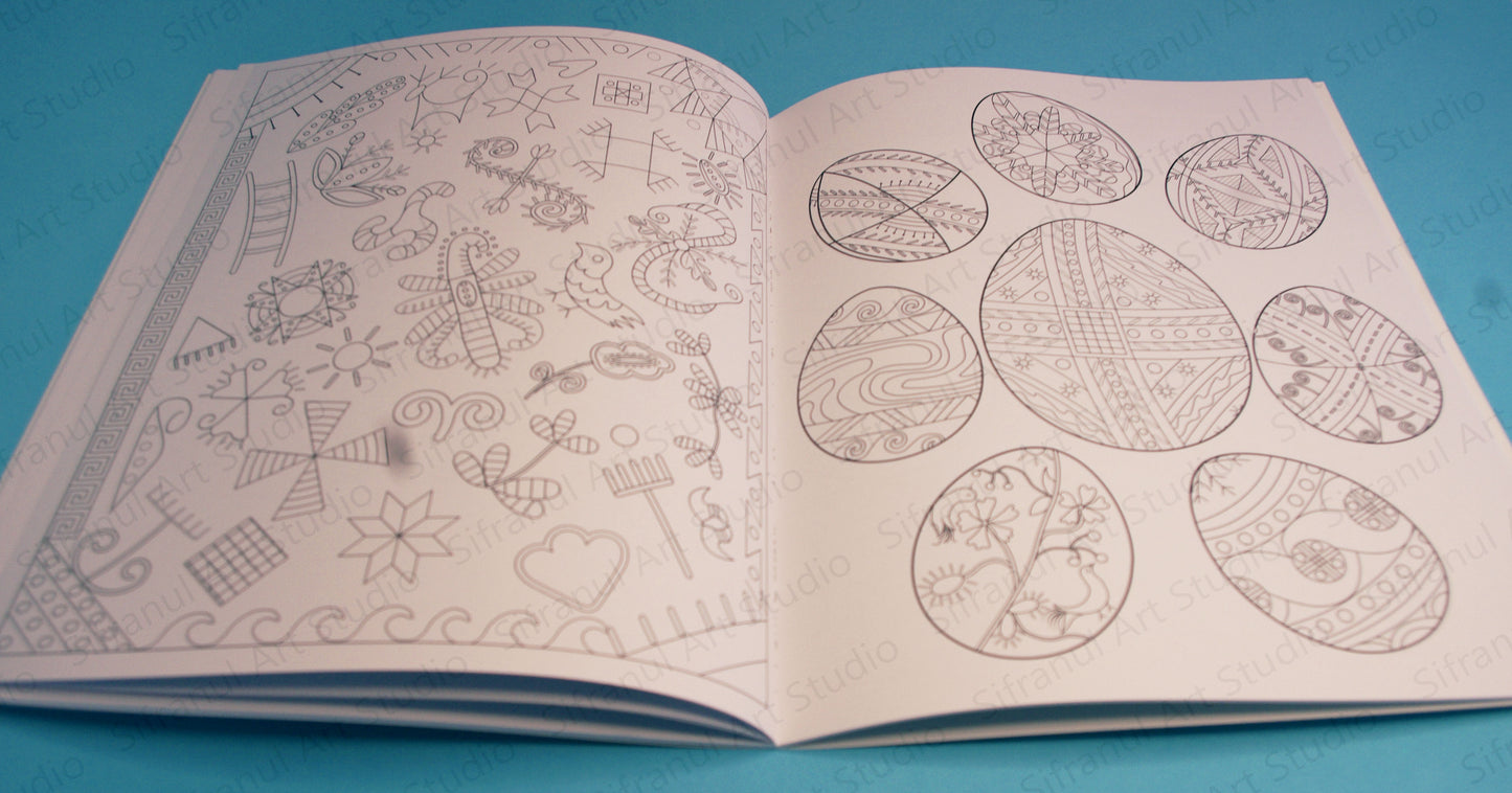 Traditional Ukrainian Pysanky Colouring and Activity Book