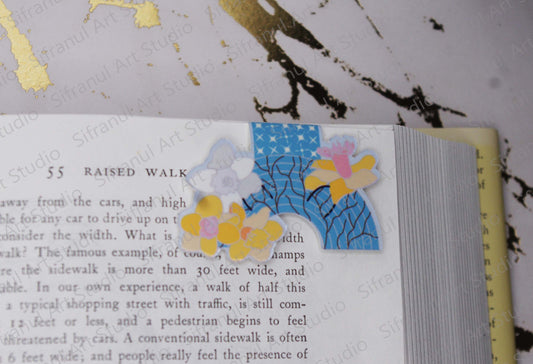 December Birthday Rainbow Magnetic Bookmark