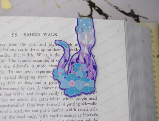 February Birthday Cat Magnetic Bookmark
