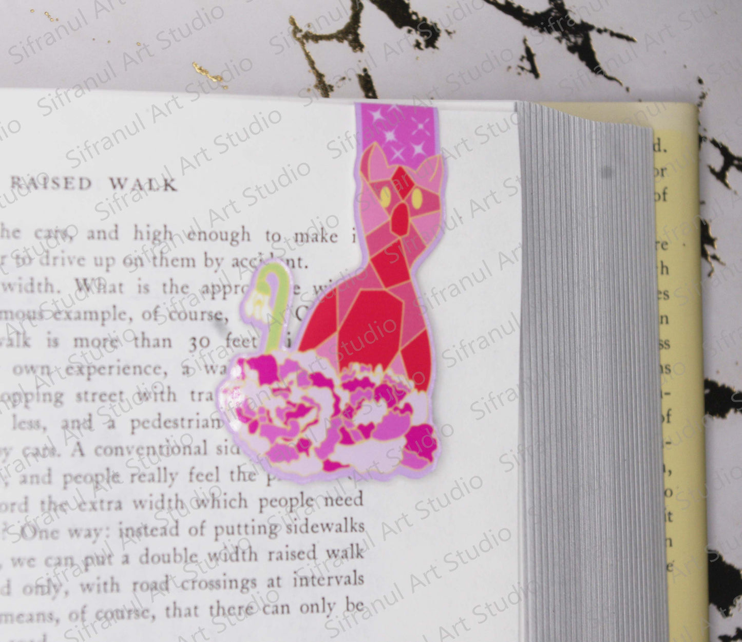 January Birthday Cat Magnetic Bookmark