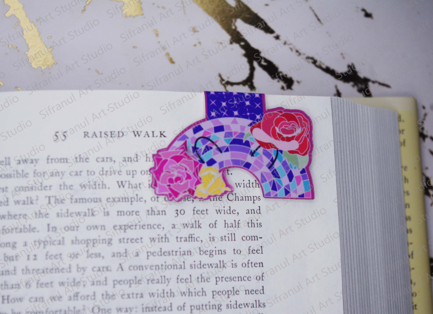 June Birthday Rainbow Magnetic Bookmark