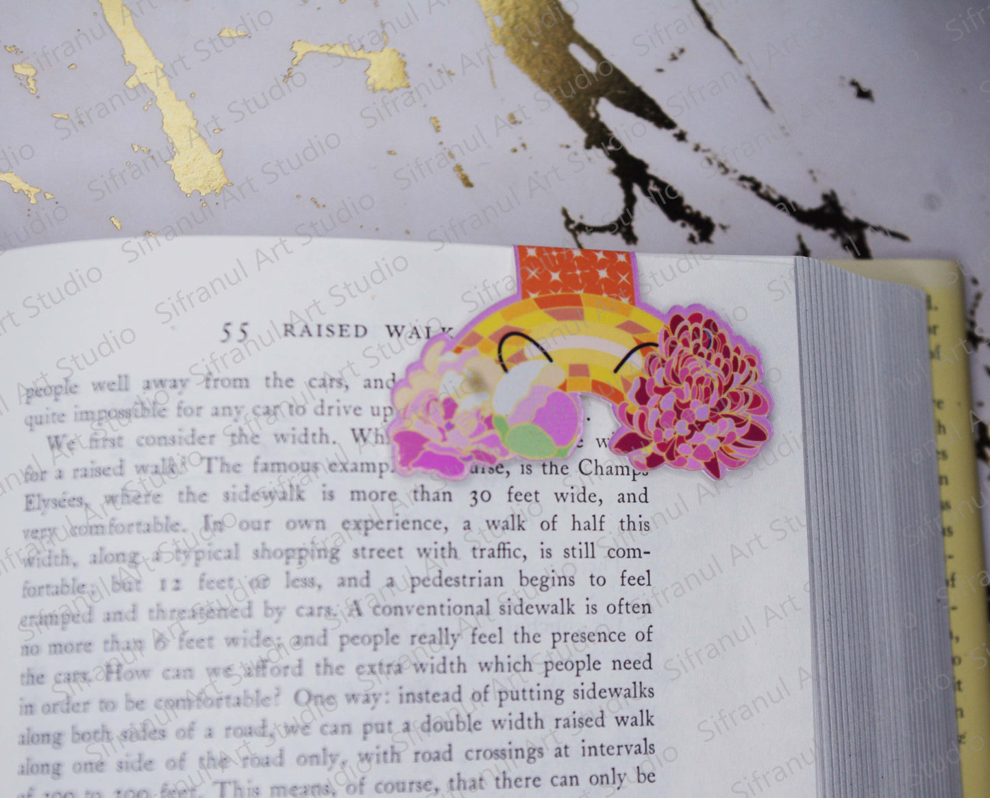 November Birthday Rainbow Magnetic Bookmark