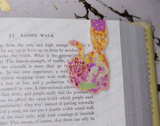 November Birthday Cat Magnetic Bookmark