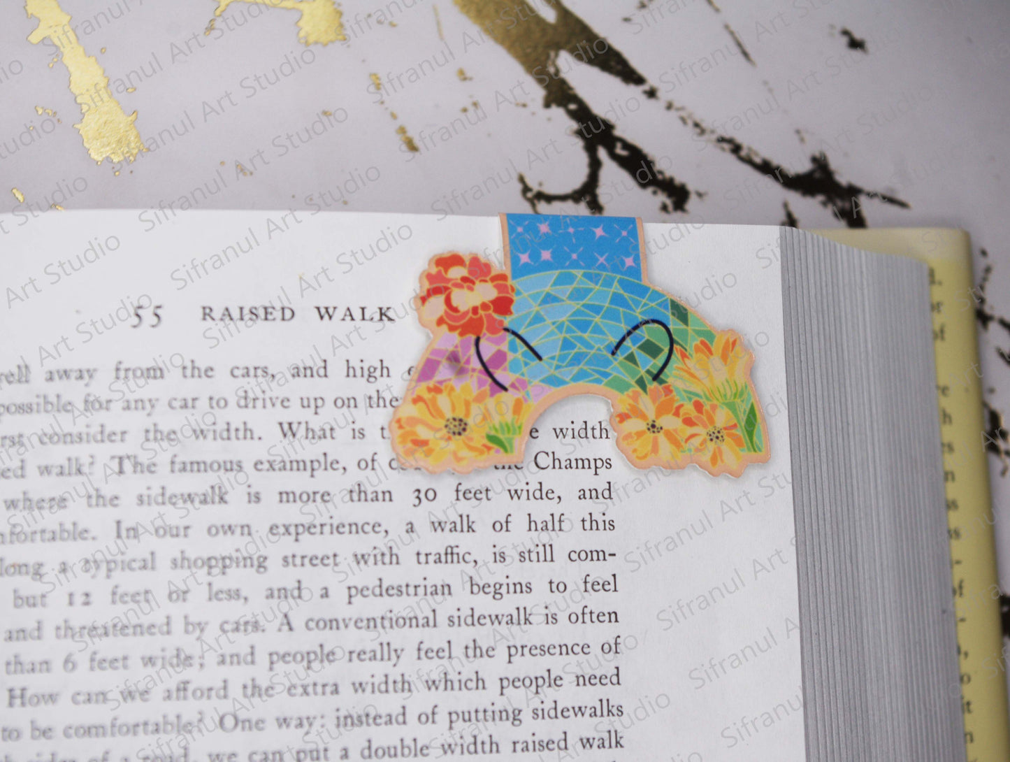 October Birthday Rainbow Magnetic Bookmark