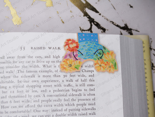 October Birthday Rainbow Magnetic Bookmark