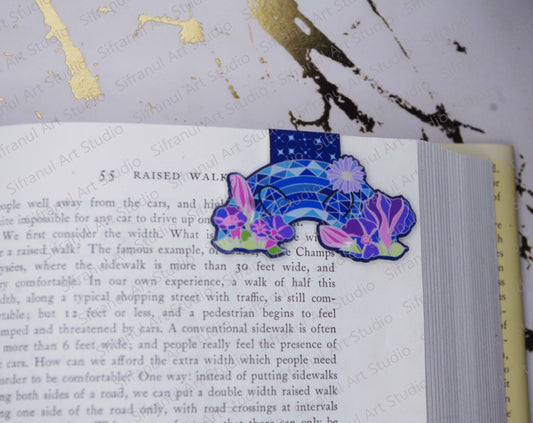 September Birthday Rainbow Magnetic Bookmark